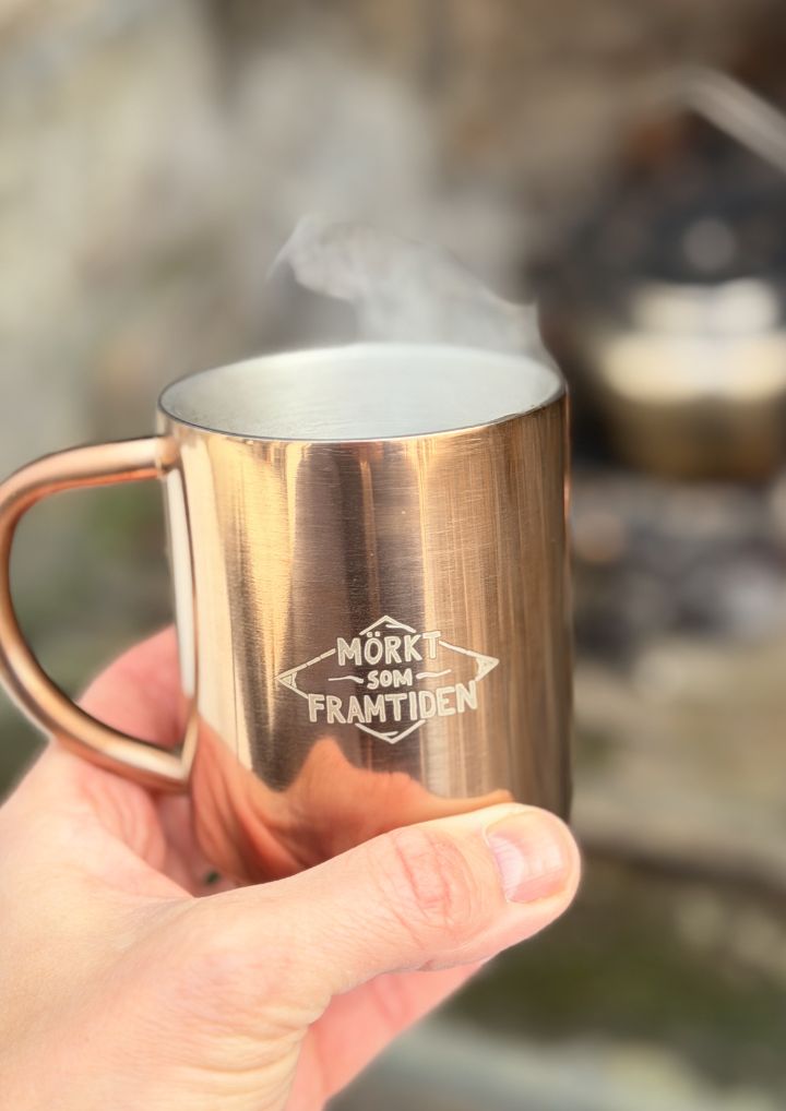 Rostfri mugg / daug "Framtiden"